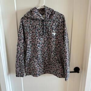 Gola x Anthropologie Hooded Sweatshirt Top Pullover Floral Printed L-P 276491